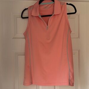 Peter Millar Women’s Tennis Half Zip Tank with UPF 50+